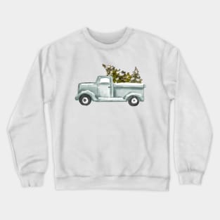 Christmas Truck tree Crewneck Sweatshirt